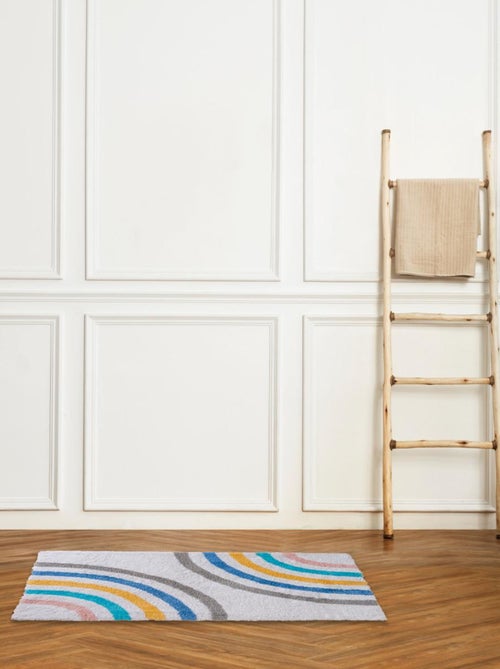 Guy Levasseur - Tapis enfant déco arc-en-ciel en coton - Kiabi