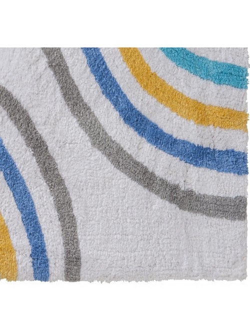 Guy Levasseur - Tapis enfant déco arc-en-ciel en coton - Kiabi