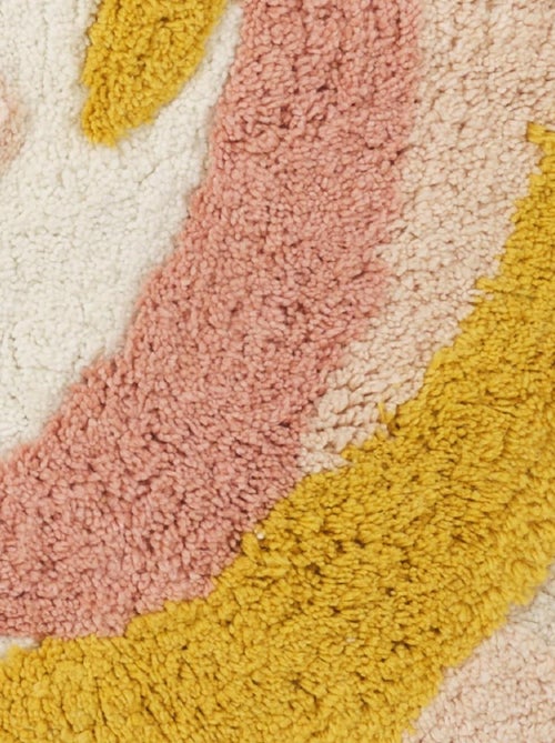 Guy Levasseur - Tapis enfant rond en coton ecru - Kiabi