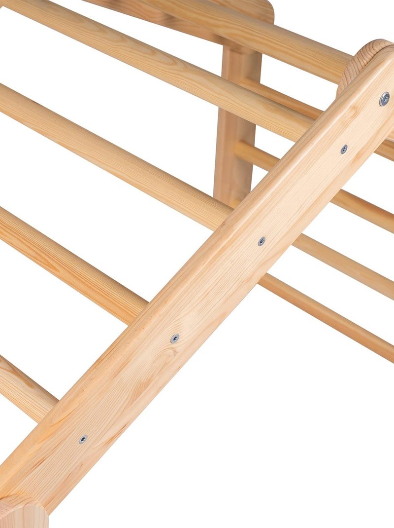 Gymnastique Échelle 112x61x94 cm Triangle Triangle Pikler Triangle pour Enfants Beige - Kiabi