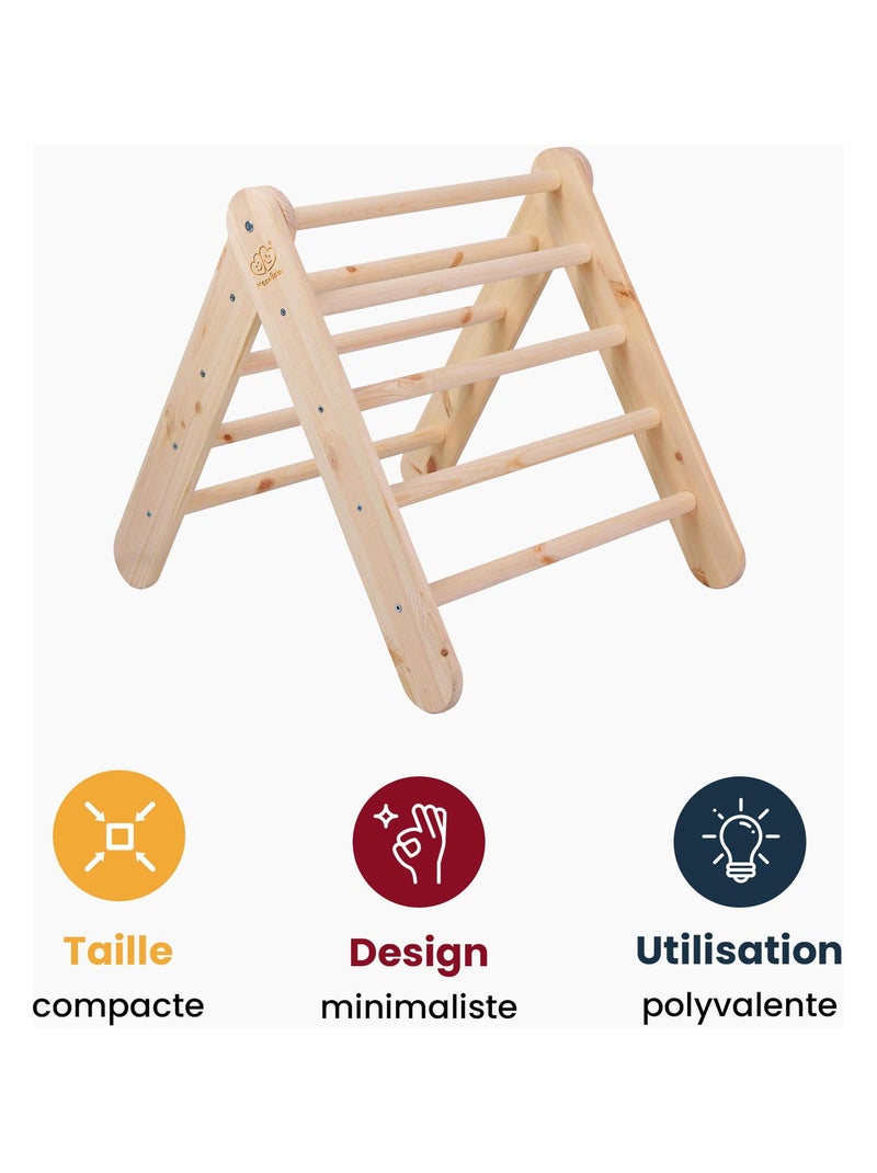 Gymnastique Échelle Triangle, Triangle Pikler, Triangle pour Enfants Beige - Kiabi