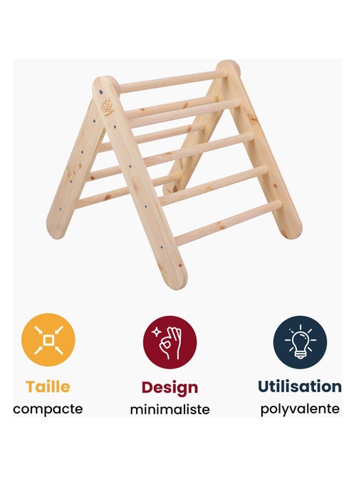 Gymnastique Échelle Triangle Triangle Pikler Triangle pour Enfants, Blanc - Kiabi