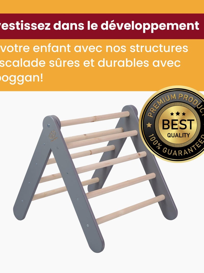 Gymnastique Échelle Triangle Triangle Pikler Triangle pour Enfants, Blanc Blanc - Kiabi