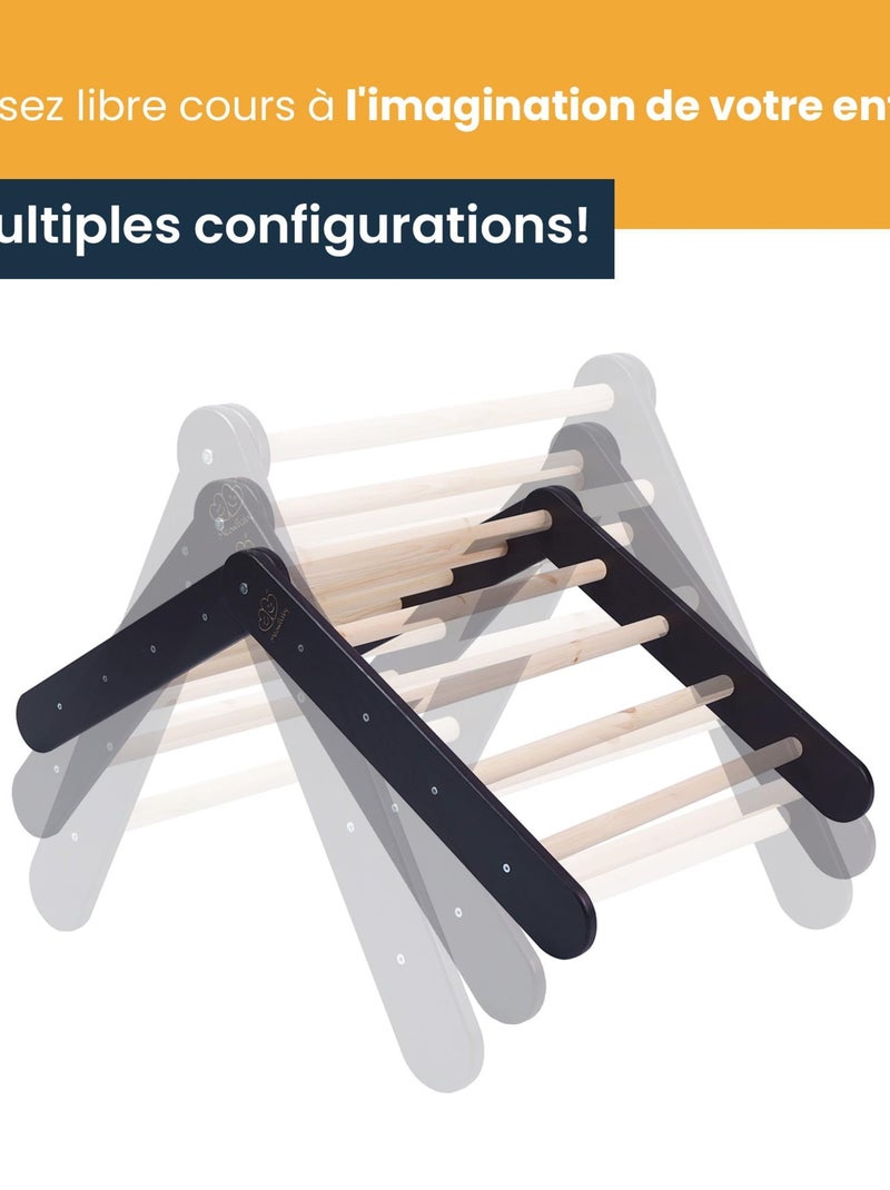 Gymnastique Échelle Triangle, Triangle Pikler, Triangle pour Enfants Gris - Kiabi