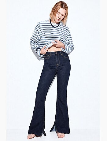 H74 jean slim évasé hiccup