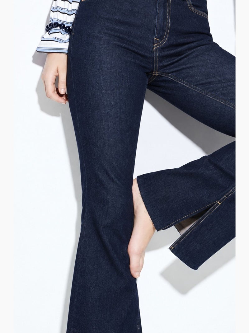 H74 jean slim évasé hiccup Bleu outremer - Kiabi