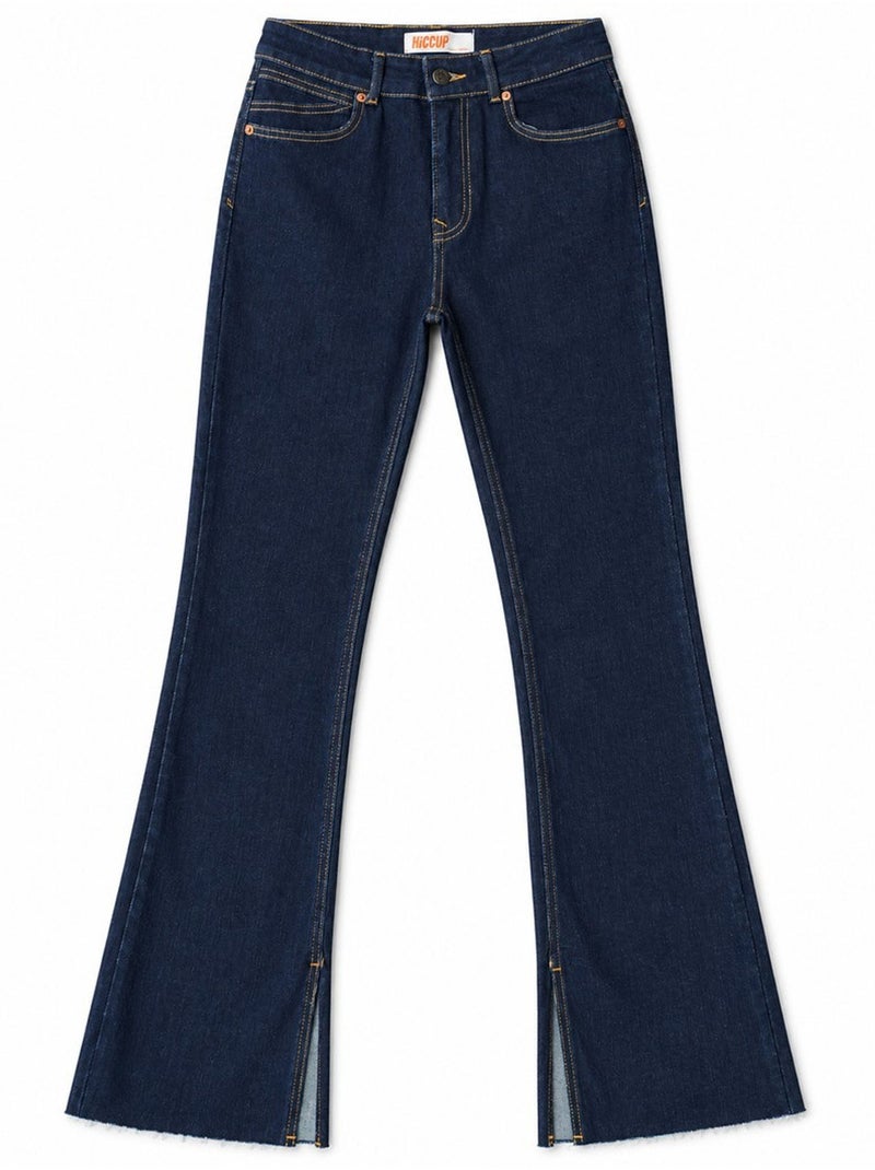 H74 jean slim évasé hiccup Bleu outremer - Kiabi