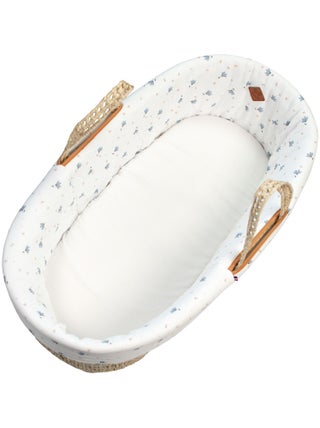 Habillage de couffin en gaze de coton, Bleuet SEVIRA KIDS