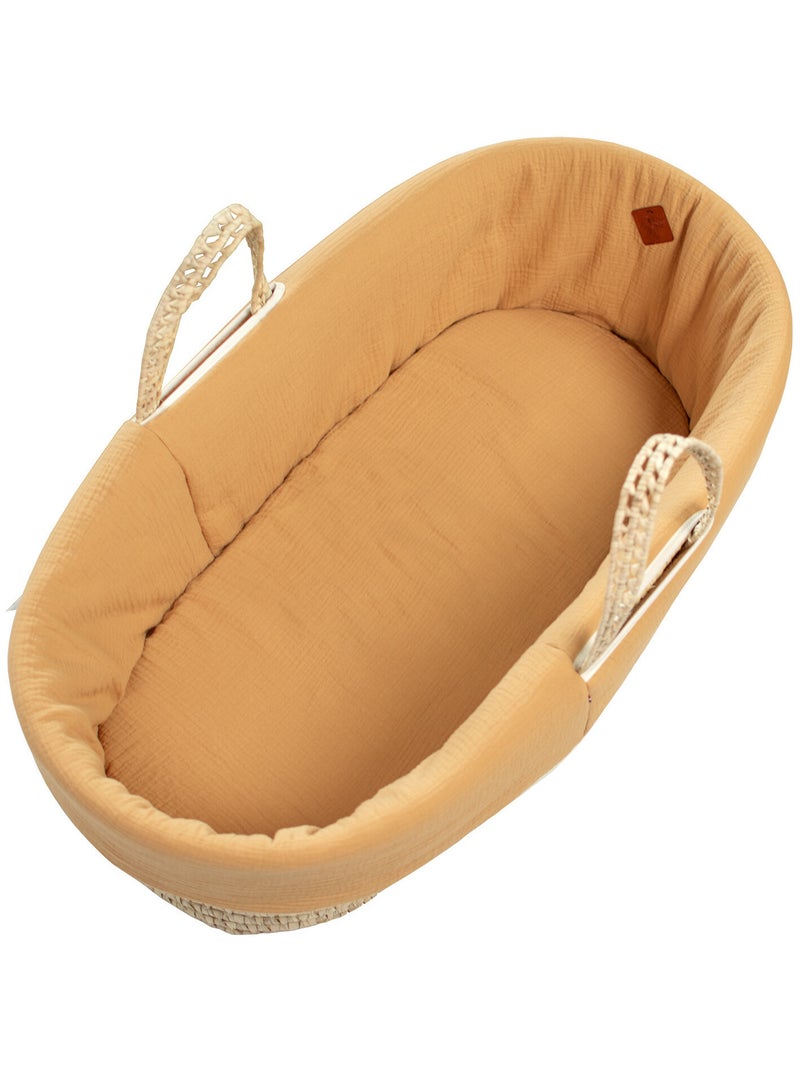 Habillage de couffin en gaze de coton, Jeanne SEVIRA KIDS Marron clair - Kiabi