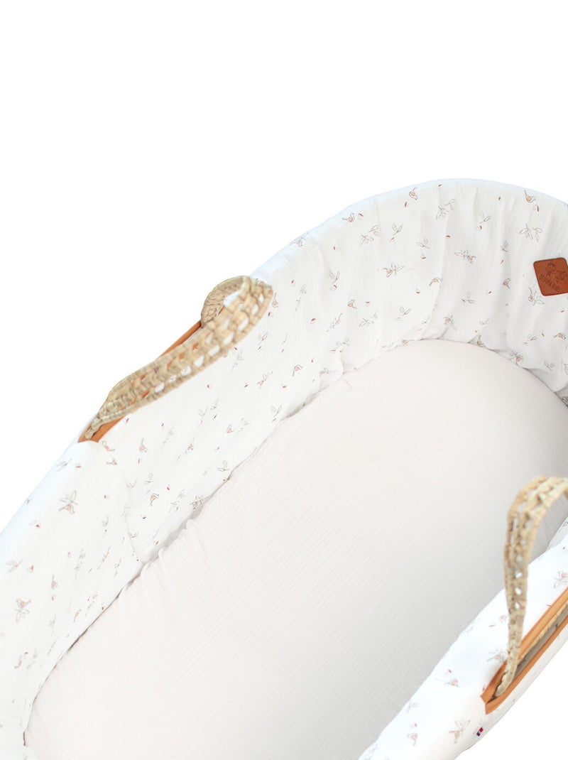 Habillage de couffin en gaze de coton, Melody SEVIRA KIDS Blanc - Kiabi