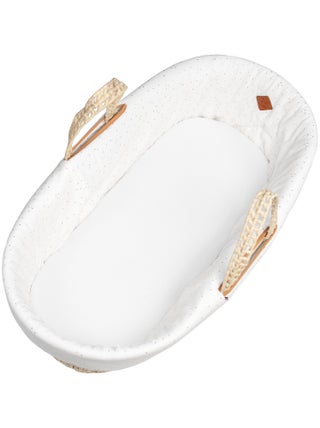 Habillage de couffin en gaze de coton, Pois Dorés SEVIRA KIDS