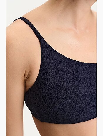 Hailey haut de bikini asymétrique texturé penti