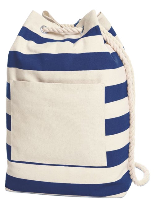 Halfar - Sac à cordon plage motif/style rayures contrastées - Kiabi Halfar - Sac à cordon plage motif/style rayures contrastées - Kiabi