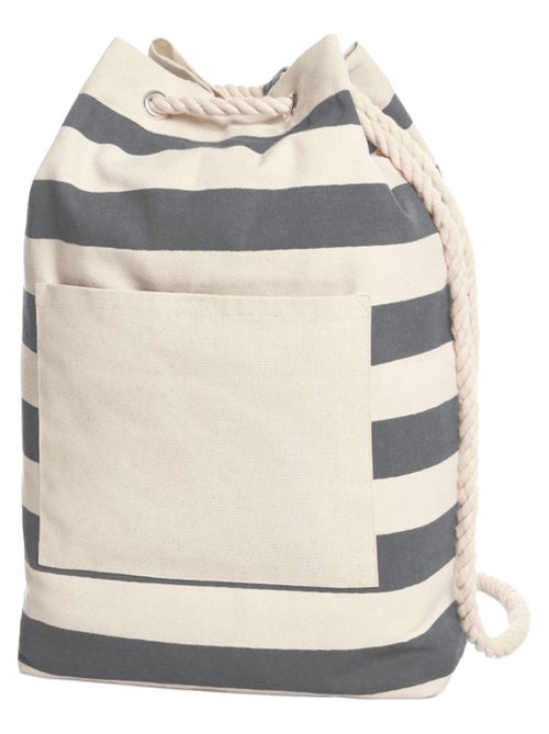 Halfar - Sac à cordon plage motif/style rayures contrastées - Kiabi