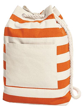 Halfar - Sac à cordon plage motif/style rayures contrastées