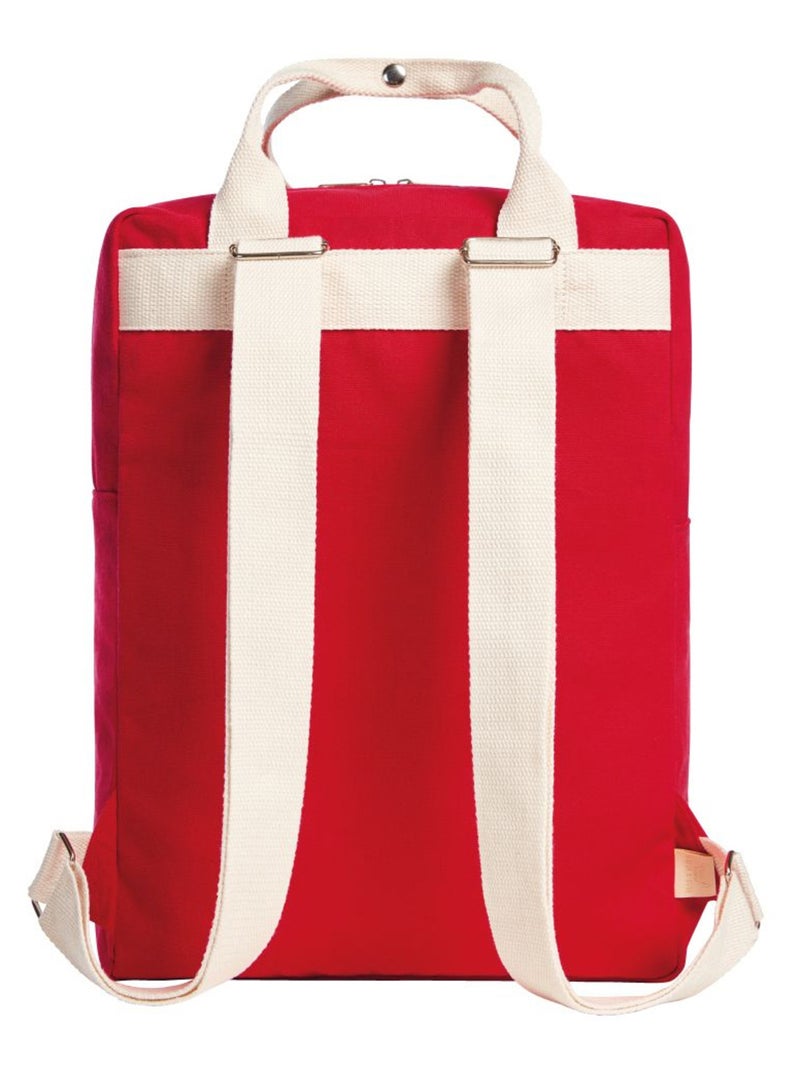 Halfar - Sac à dos motif/style uni LIKE Rouge - Kiabi