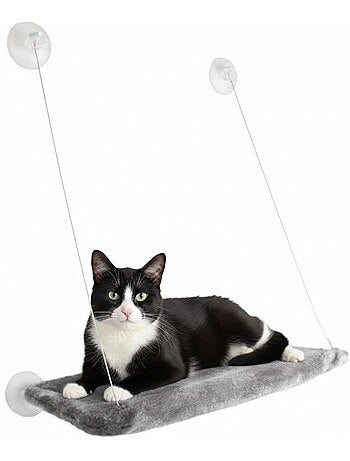 Hamac de fenêtre pour chat chill en peluche