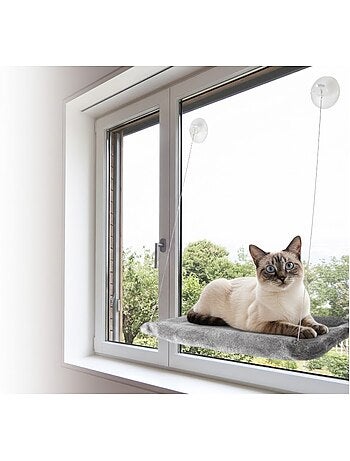Hamac de fenêtre pour chat chill en peluche