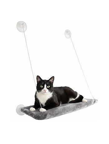 Hamac de fenêtre pour chat Chill en peluche