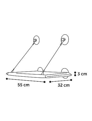 Hamac de fenêtre pour chat Chill en peluche