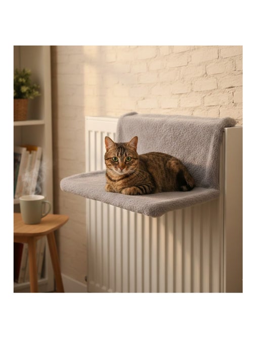 Hamac de radiateur pour chat Chill en peluche - Kiabi