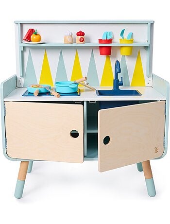 HAPE - Commode/Cuisine enfant équipée 2 en 1 en bois PLAY FURNITURE