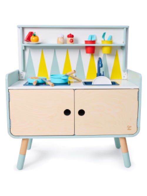 HAPE - Commode/Cuisine enfant équipée 2 en 1 en bois PLAY FURNITURE - Kiabi