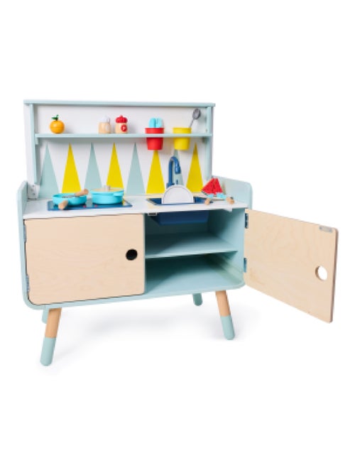 HAPE - Commode/Cuisine enfant équipée 2 en 1 en bois PLAY FURNITURE - Kiabi