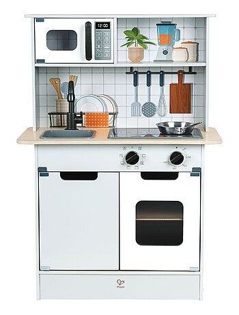 HAPE - Cuisine intéractive en bois pour enfant - 60 x 91,8 x 30 cm - À partir de 3 ans