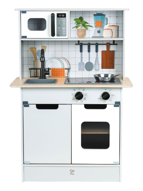 HAPE - Cuisine intéractive en bois pour enfant - 60 x 91,8 x 30 cm - À partir de 3 ans - Kiabi
