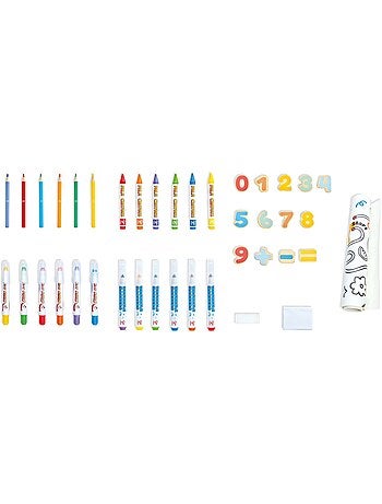 Hape - kit de dessin portable avec tableau magnétique - 32,5 x 6,3 x 32,5 cm - dès 3 ans