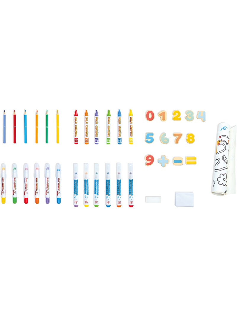 Hape - kit de dessin portable avec tableau magnétique - 32,5 x 6,3 x 32,5 cm - dès 3 ans N/A - Kiabi