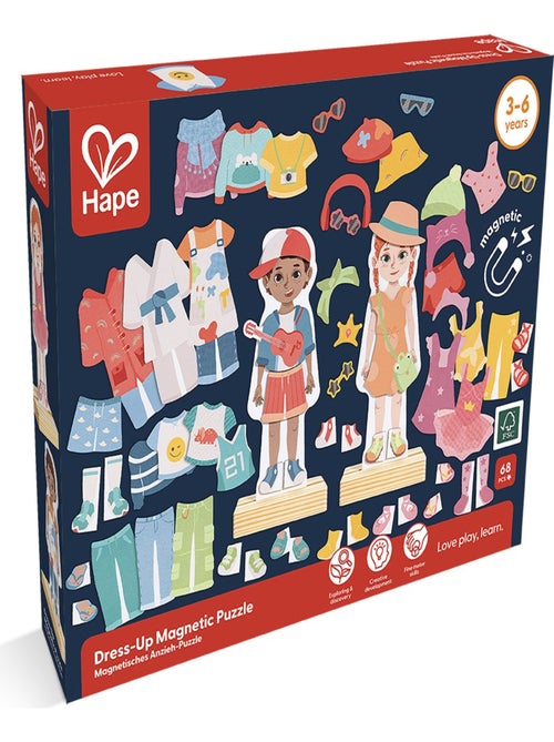 Hape - Puzzle aimanté Vêtements - Kiabi