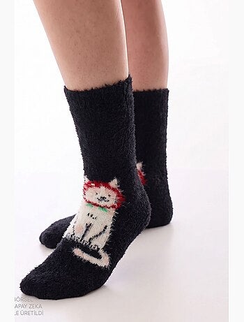Happy cat chaussettes motif chat penti