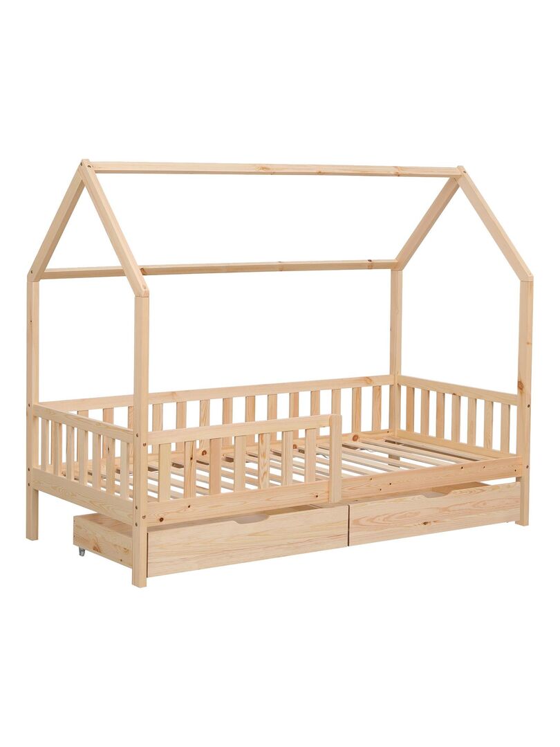 Lot de deux grands tiroirs sous lit enfant - Happy Garden