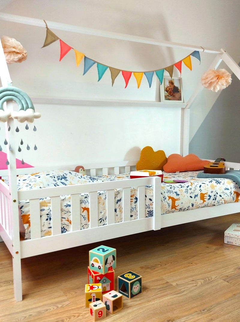 HAPPY GARDEN - Lit pour enfant, cabane, Marceau Blanc - Kiabi