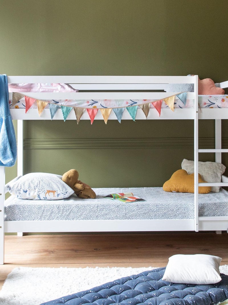 HAPPY GARDEN - Lit pour enfant, superposés, Ambre Blanc - Kiabi