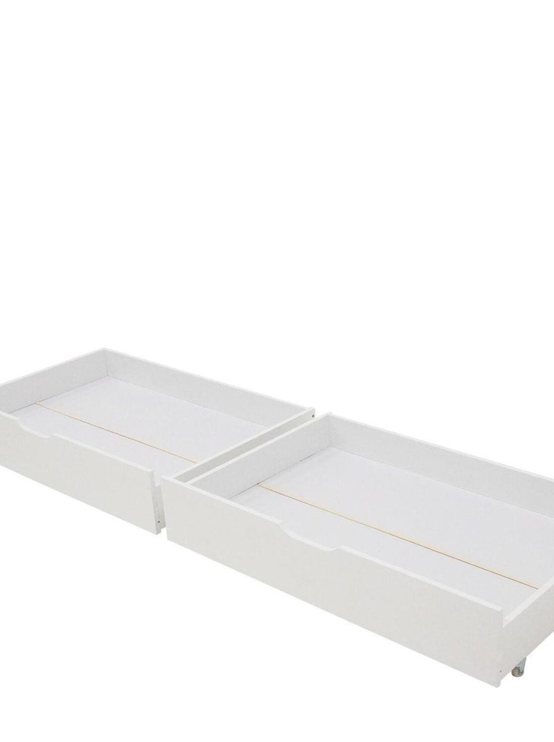 HAPPY GARDEN - Tiroirs de rangement lit, lot de 2 Blanc - Kiabi