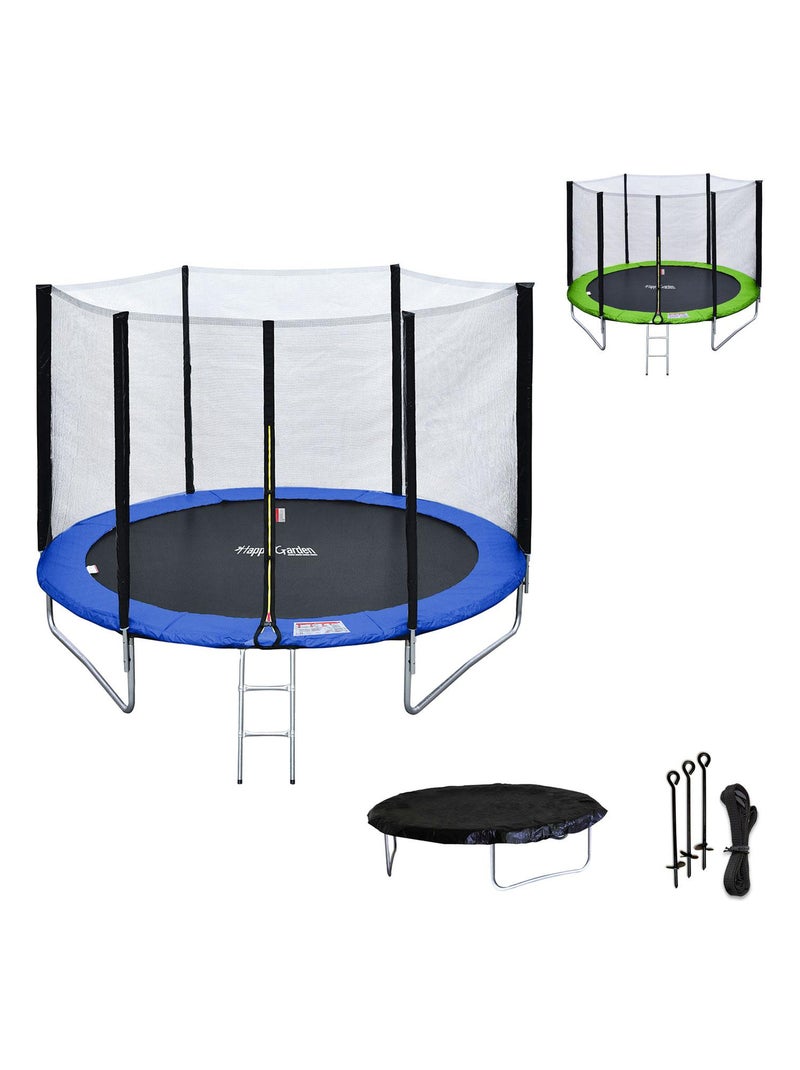 HAPPY GARDEN - Trampoline Ø180cm avec accessoires, Cairns Bleu - Kiabi