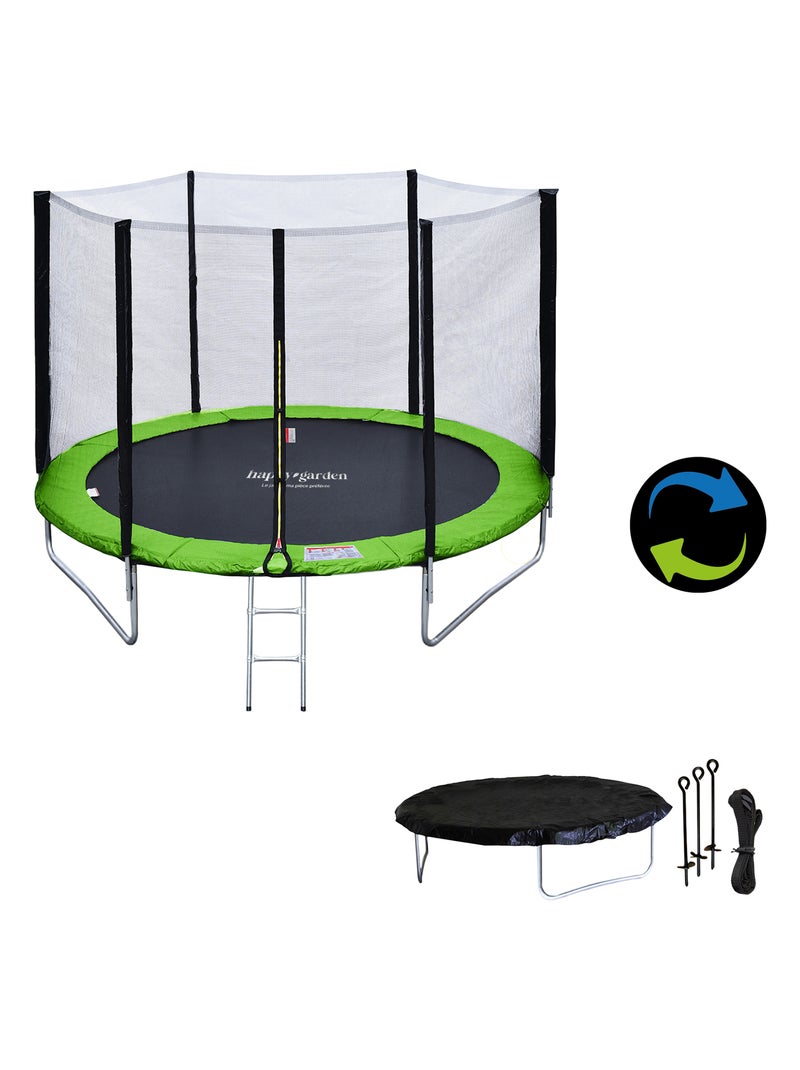 HAPPY GARDEN - Trampoline Ø180cm avec accessoires, Cairns Vert - Kiabi