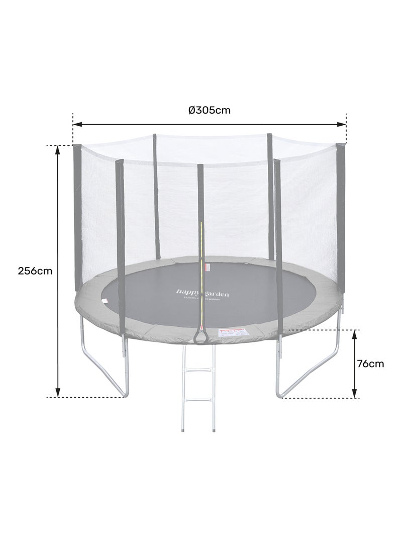 HAPPY GARDEN - Trampoline Ø305cm avec accessoires Rose - Kiabi