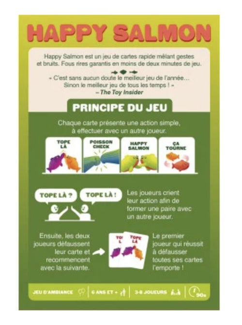 Happy Salmon - Jeu de cartes - Kiabi