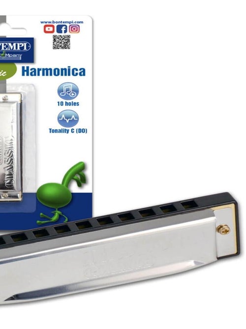Harmonica en métal 10 cm - Kiabi