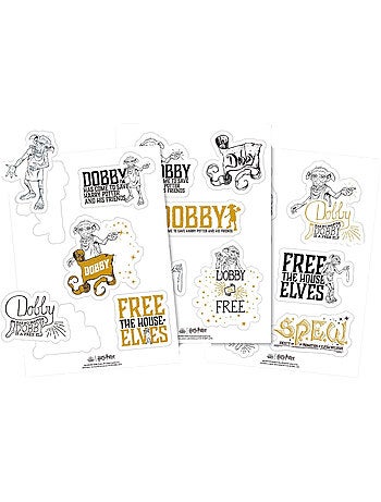 Harry Potter - Autocollants motif Dobby (Contenu: 3 Feuilles)