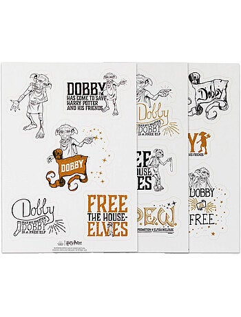 Harry Potter - Autocollants motif Dobby (Contenu: 3 Feuilles)