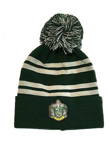 Harry Potter - Bonnet motif/style Serpentard