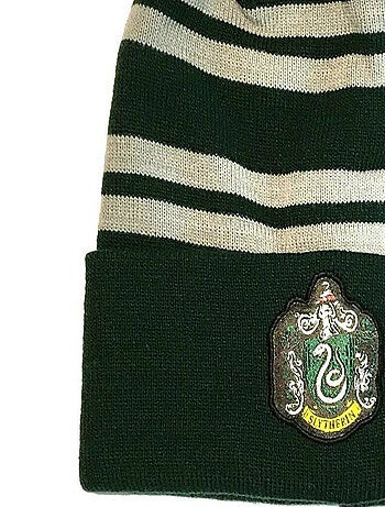 Harry Potter - Bonnet motif/style Serpentard