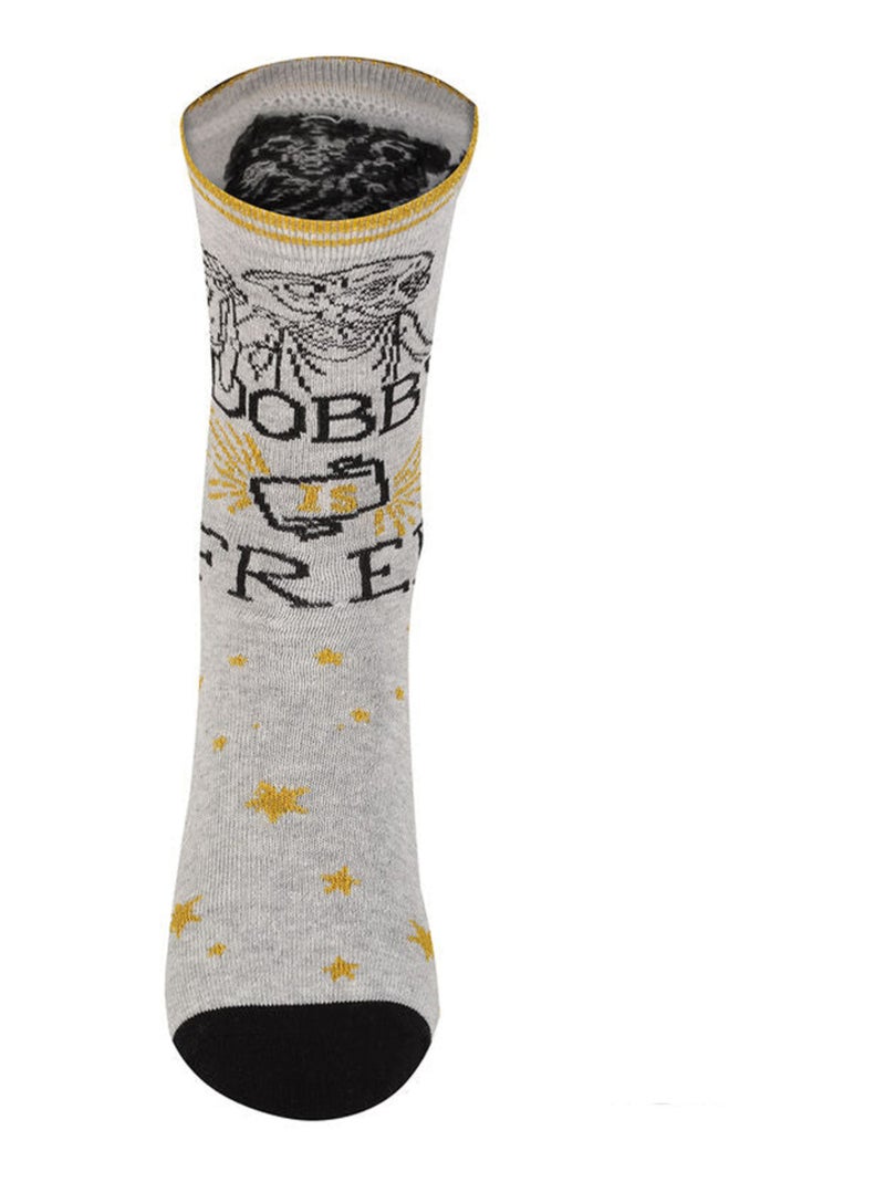 Harry Potter - Chaussettes DOBBY IS FREE (Dobby) Gris - Kiabi