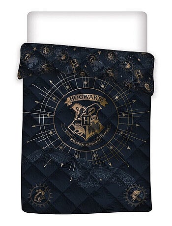 Harry Potter - Couette Imprimée Enfant Réversible Poudlard - Couverture 140x200 cm