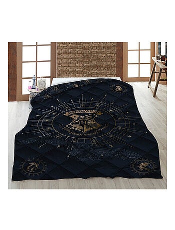 Harry Potter - Couette Imprimée Enfant Réversible Poudlard - Couverture 140x200 cm